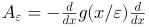 A_\varepsilon = - \frac{d}{dx} g(x/\varepsilon) \frac{d}{dx}